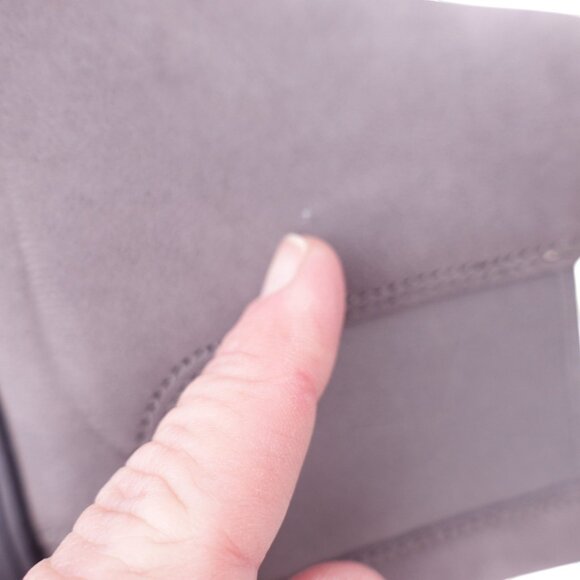 NWOB Vionic Evergreen Ankle Bootie Boots Sz 6 Gray Leather Pull On Cushioned - Picture 10 of 10